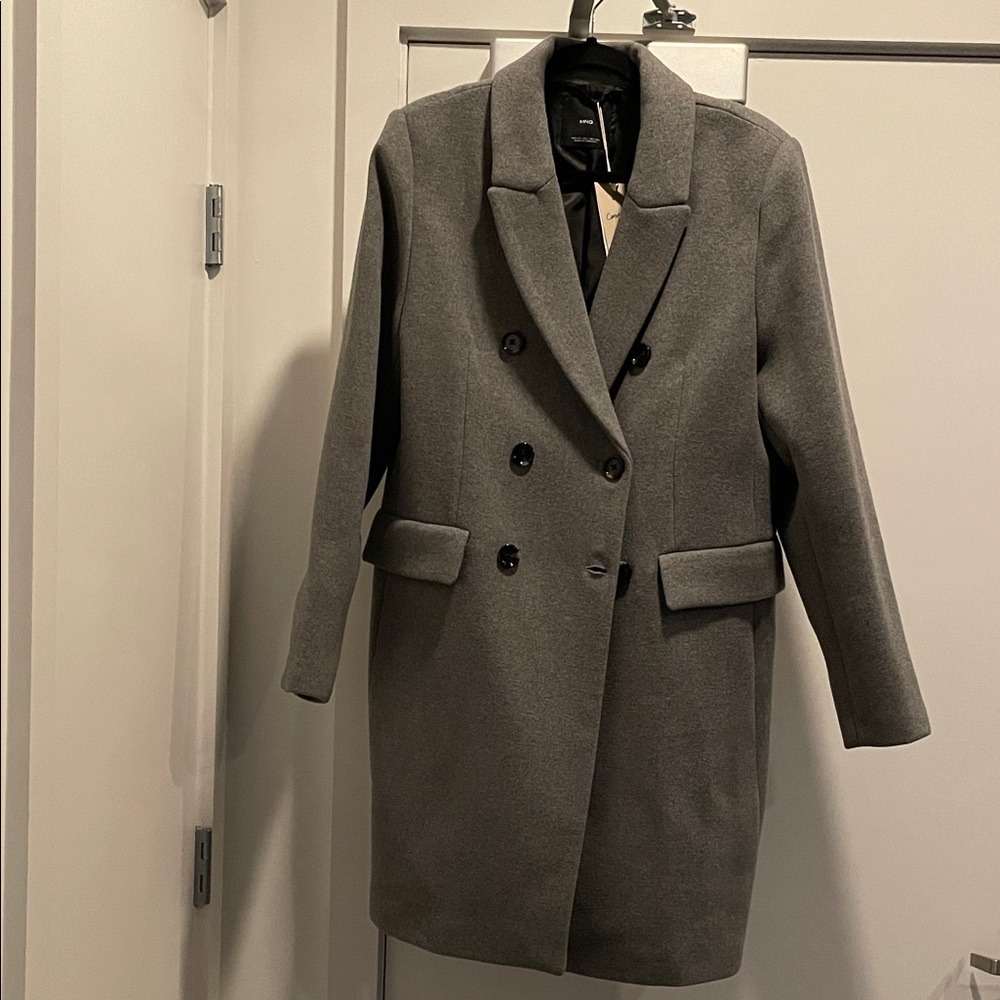 Mango Double-Breasted Coat